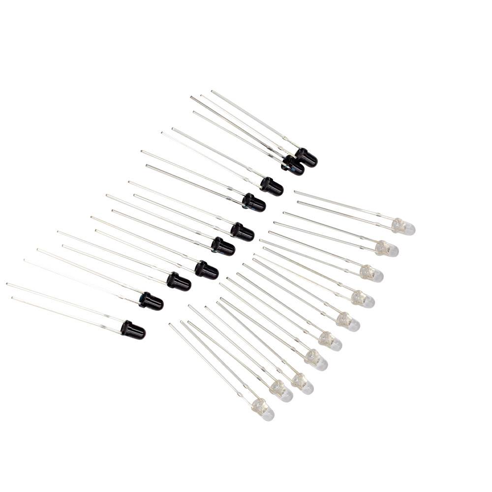 10 Paar IR LED 3mm 940nm Infrarot Sender + Empfänger-0