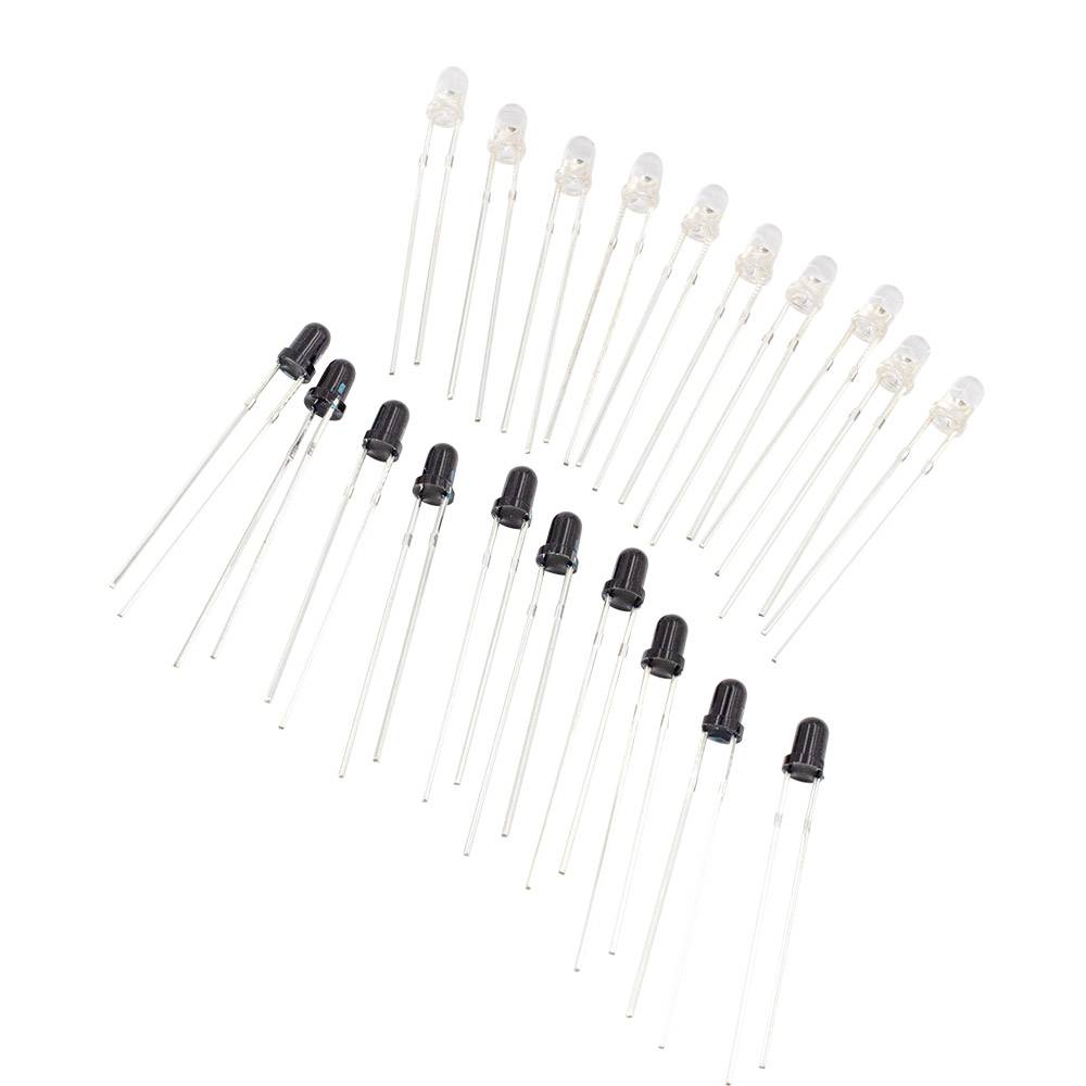 10 Paar IR LED 3mm 940nm Infrarot Sender + Empfänger-1