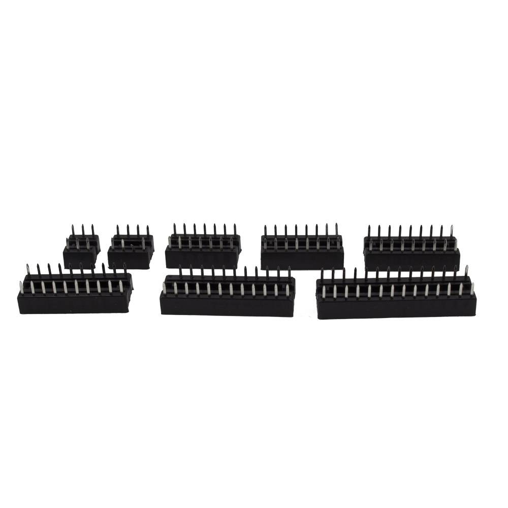DIP IC Sockel Sortiment 66 Stück DIP6/8/14/16/18/20/24/28-4