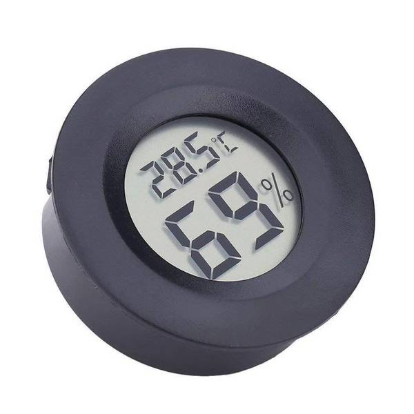 mini LCD Thermometer Hygrometer (schwarz)