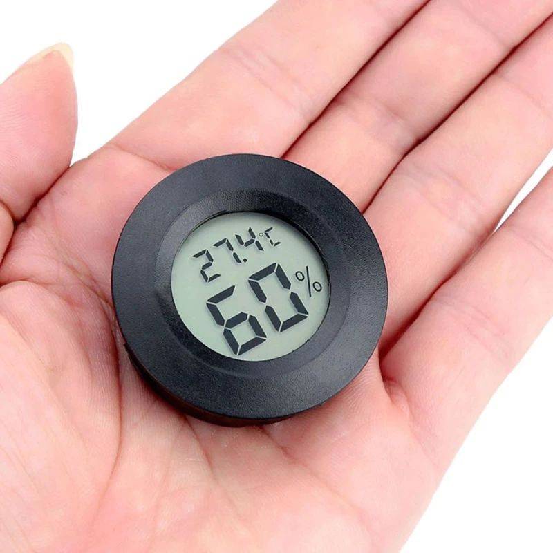mini LCD Thermometer Hygrometer (schwarz)-1