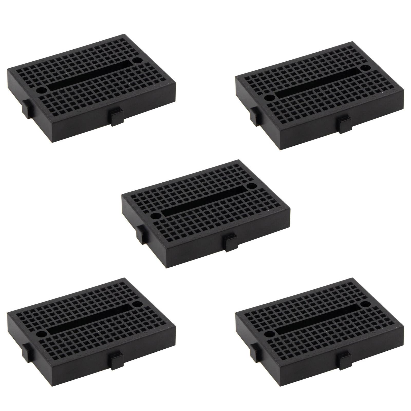 5x Mini Breadboard SYB-170 Schwarz-0