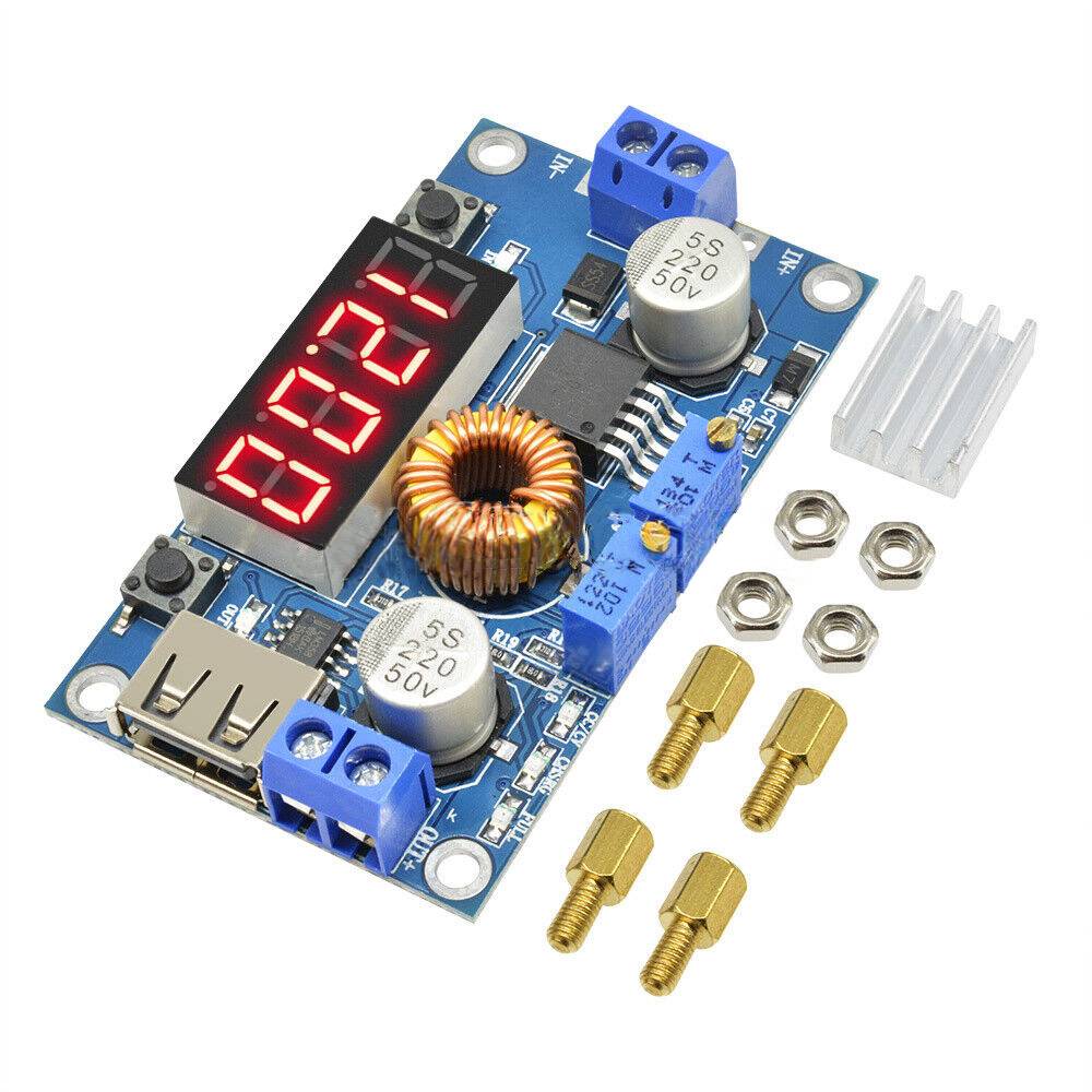 Step-Down Spannungswandler DC 5-36V auf 1.25-32V 5A mit LED Display USB-1