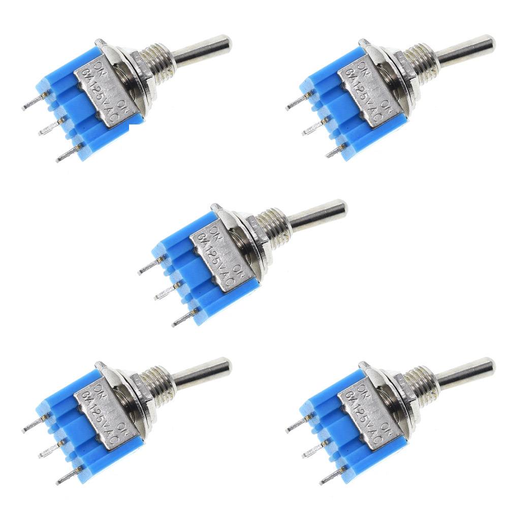 5x Kippschalter SPDT 3A 250V MTS-102 Ein-Ein-0