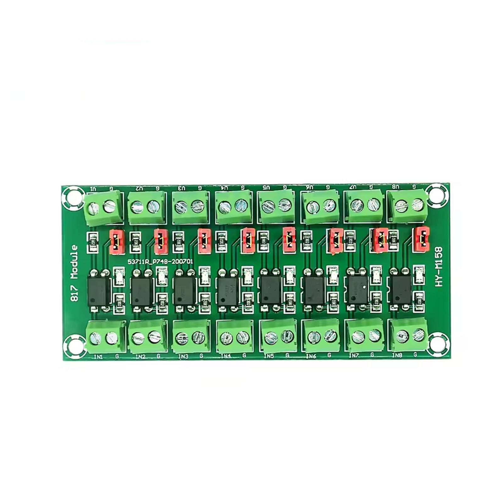 PC817 Optokoppler Isolationsmodul 8-Kanal 3,6–30 V Treiber Spannungswandler-0