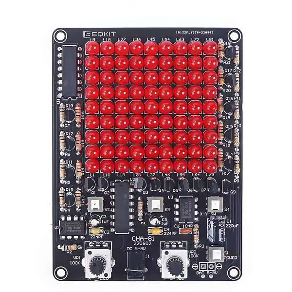 Bausatz LED Spiel – DIY Lötkit mit 81 roten LEDs & Lauflichteffekt