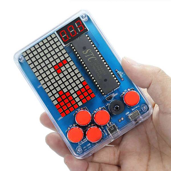 Bausatz Mini Retro Handheld Konsole zum Löten (Rot)