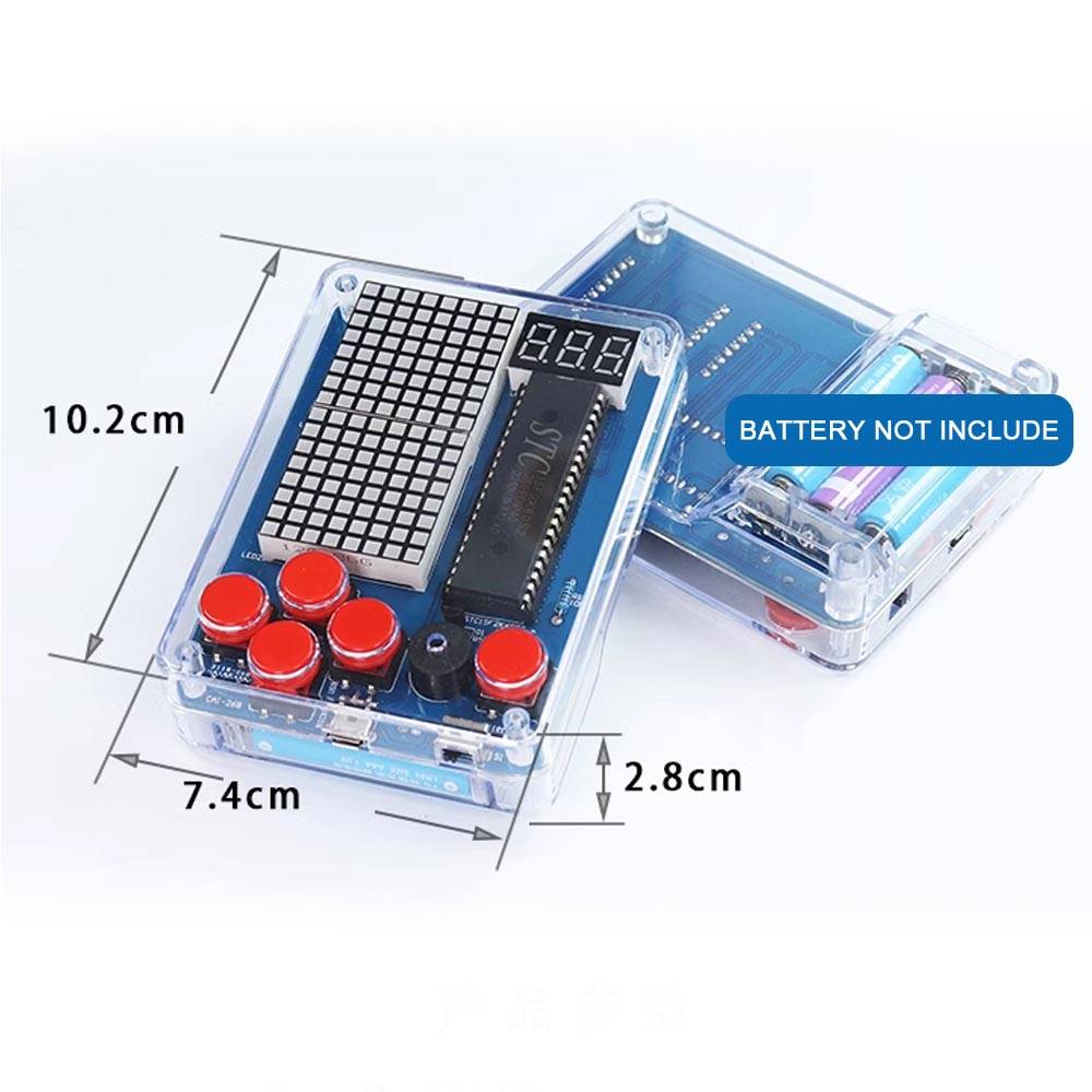 Bausatz Mini Retro Handheld Konsole zum Löten (Rot)-4