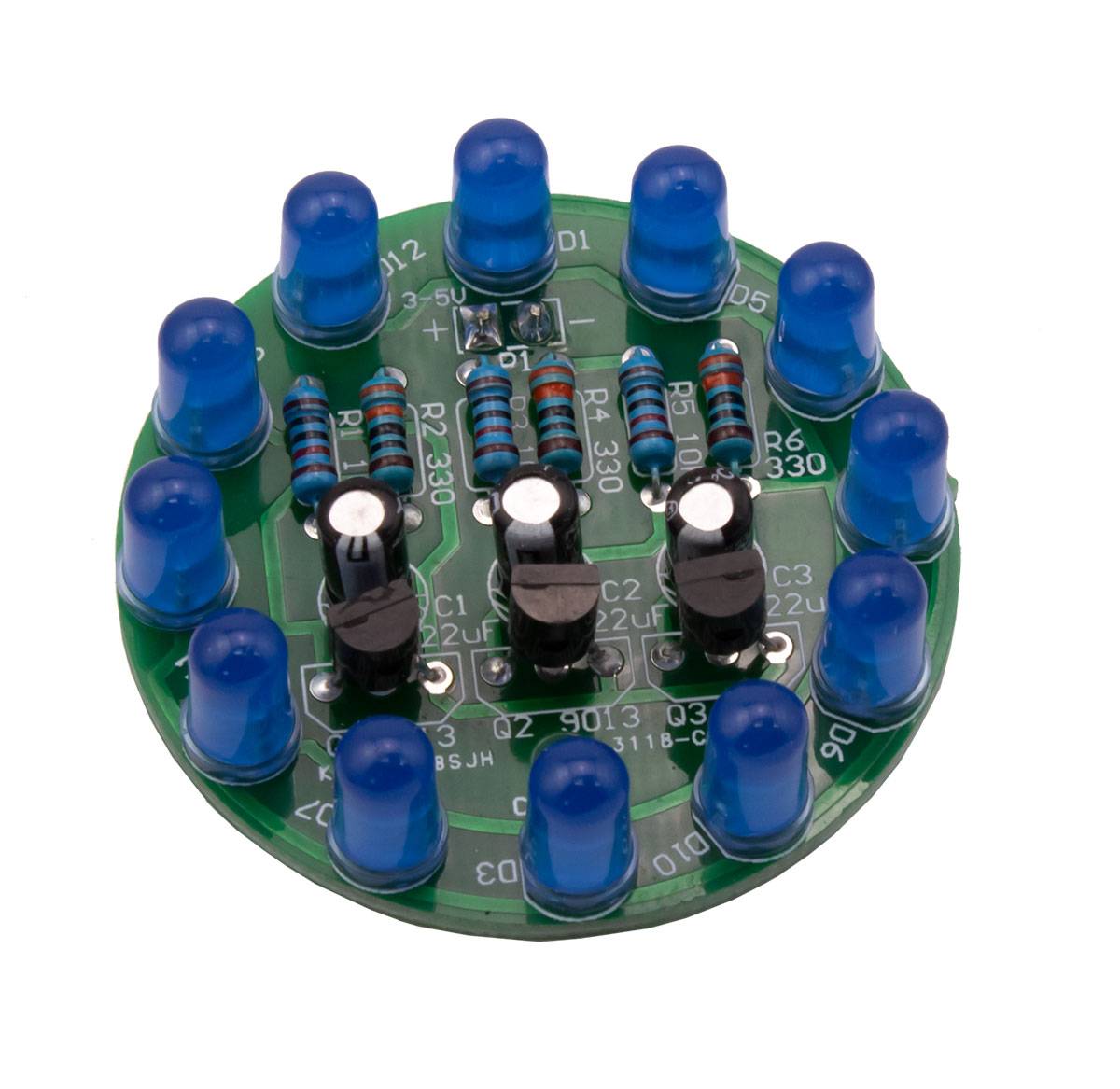 Bausatz LED-Lauflicht zum Löten (Blau)-0