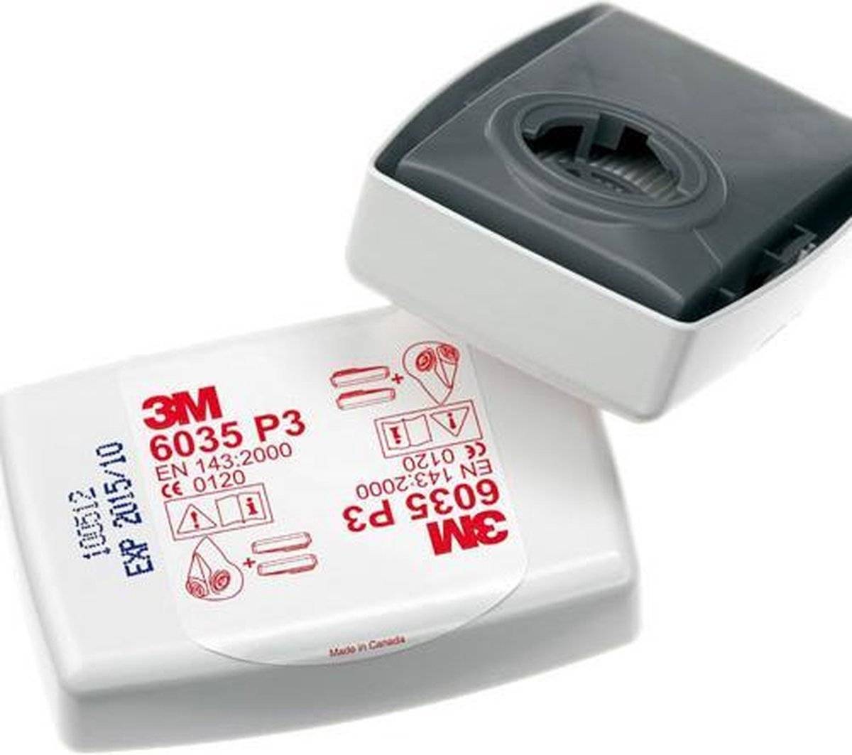 6035, Partikelfilter, 80 Stück(e), P3, 3M™ Full Facepiece 6000 Series, 3M™ Half-0