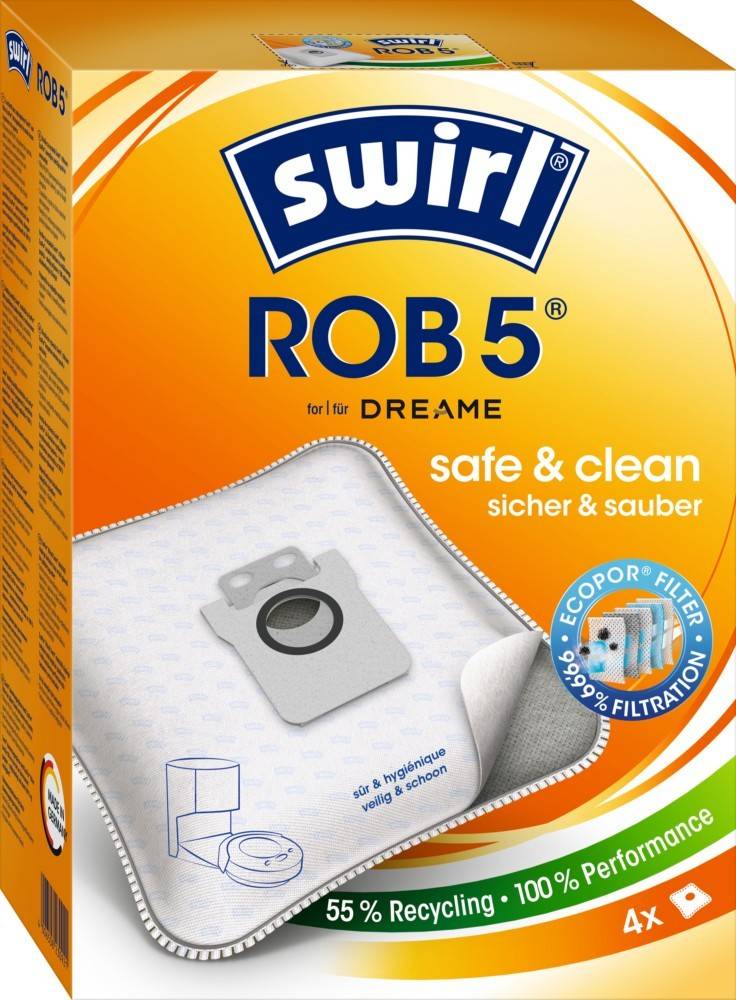 3 Pck. Swirl Staubbeutel ROB 5 EcoPor VE4-0