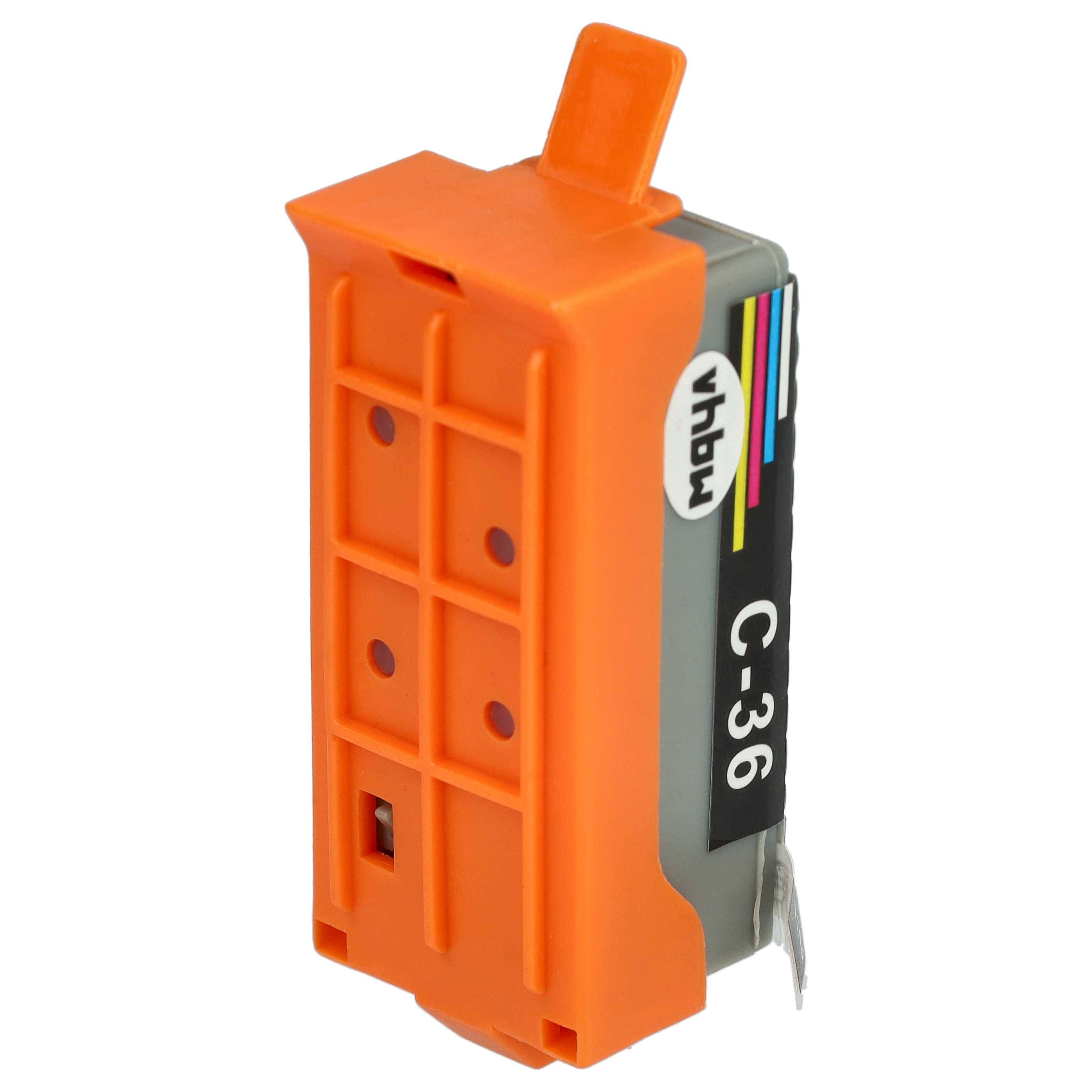 vhbw Tintenpatrone Mehrfarbig kompatibel mit Canon Pixma IP110 | IP100P, ip100, IP100v Drucker (kompatibel, 5er-Pack-1