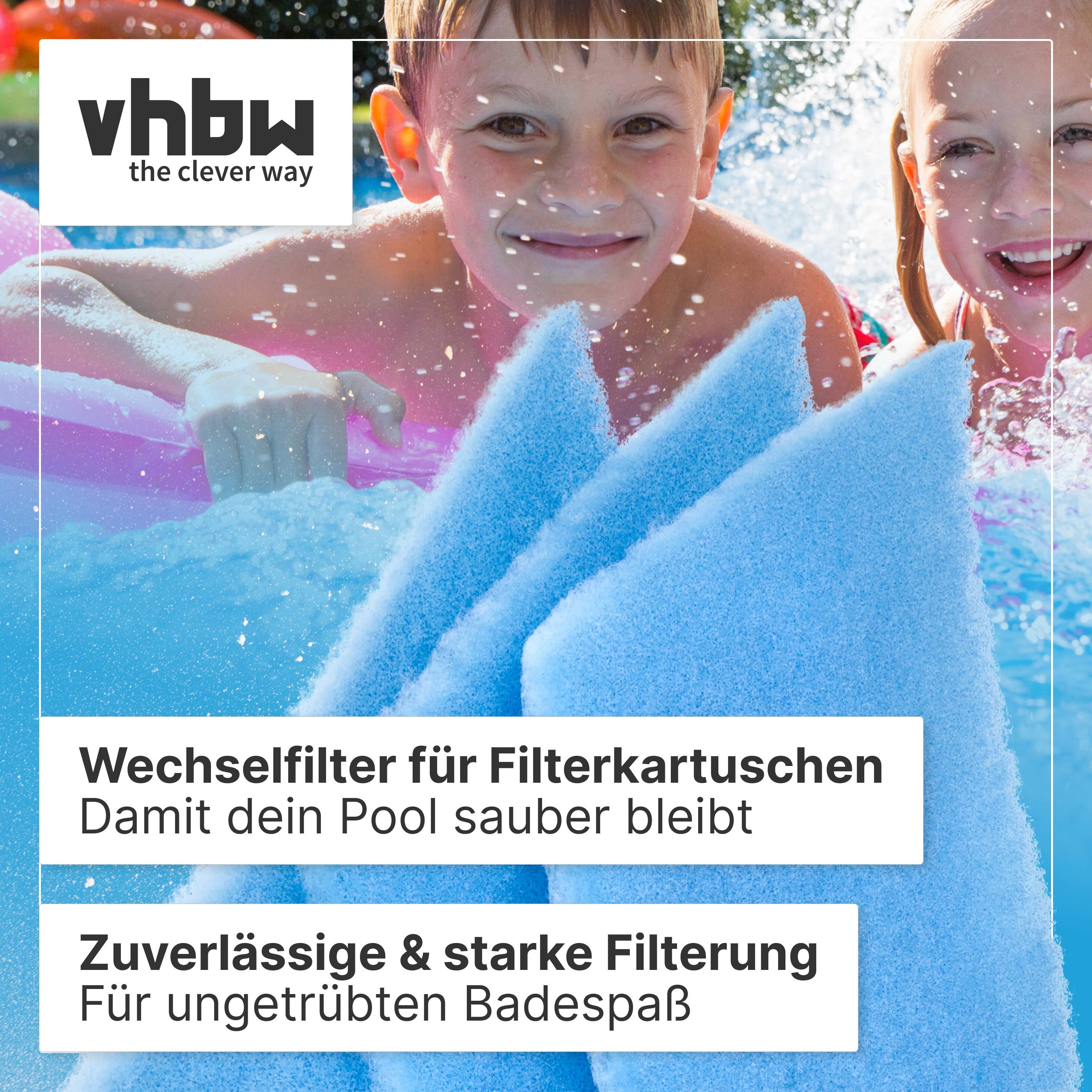 vhbw 6x Filterpad kompatibel mit POOL Total Poolsauger | Poolroboter - Feinfilter, 34 x 24 x 4,2 cm-1