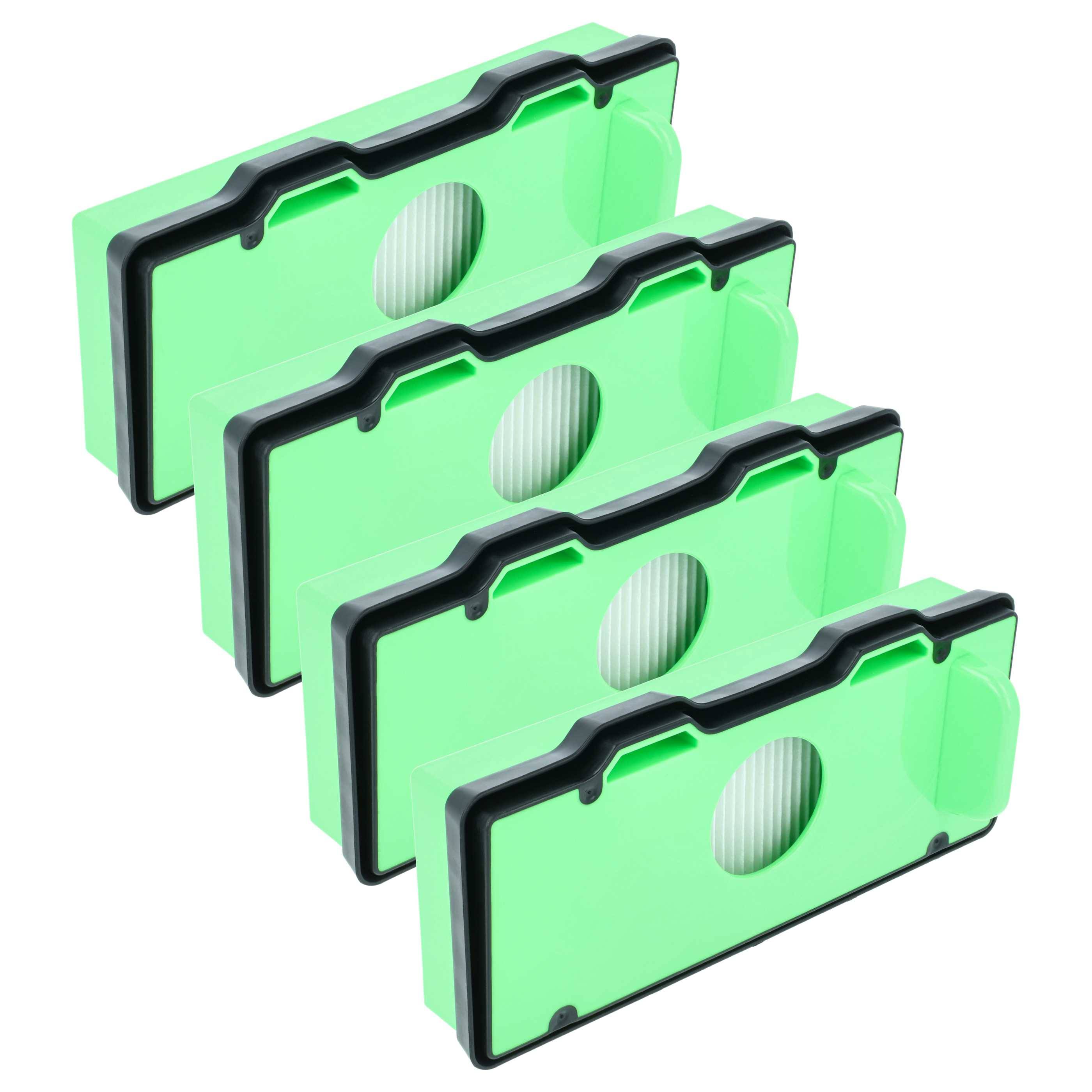 vhbw 4x Filter kompatibel mit Rowenta RR7747WH/4Q0 | RR7755WH/4Q0, RR 7747 WH 4Q0, RR 7755 WH 4Q0 Saugroboter-0