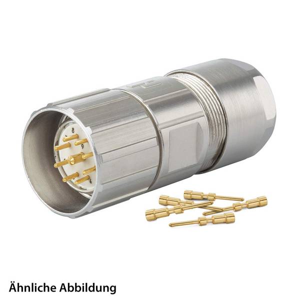 799911232K HUMMEL SET Kontakte M23 Signal Kabelsteckverbinder, Crimpeinsatz gerade Polzahl