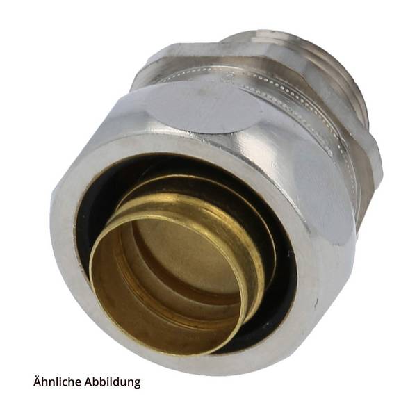 US-P Metallverschraubung gerade Gewinde PG9x1,41 Schlauch-Außendurchmesser 14,0mm