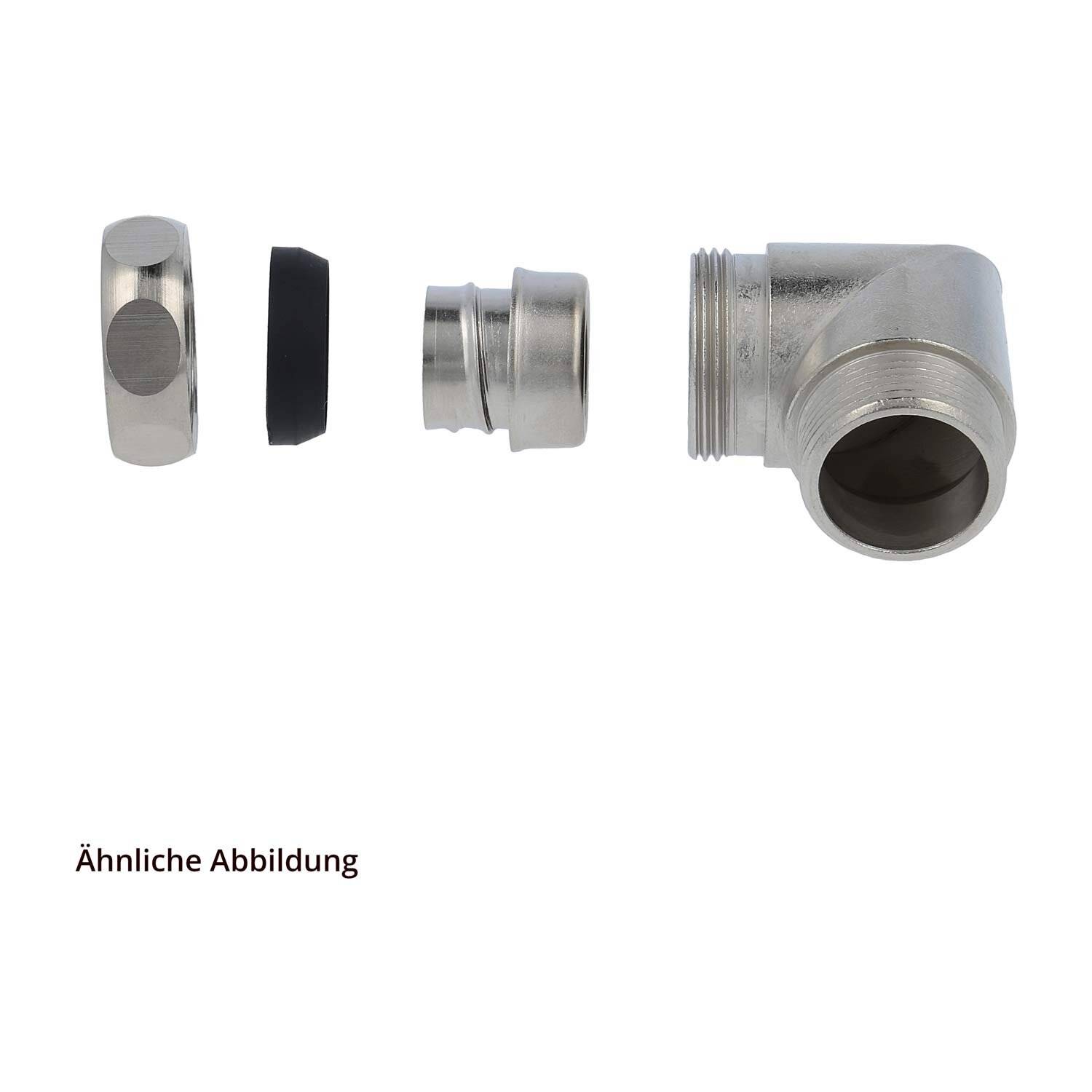 Preisbild für USW-M Metallverschraubung 90 Grad Winkel Gewinde M16x1,5 Schlauch-Außendurchmesser 14,0mm