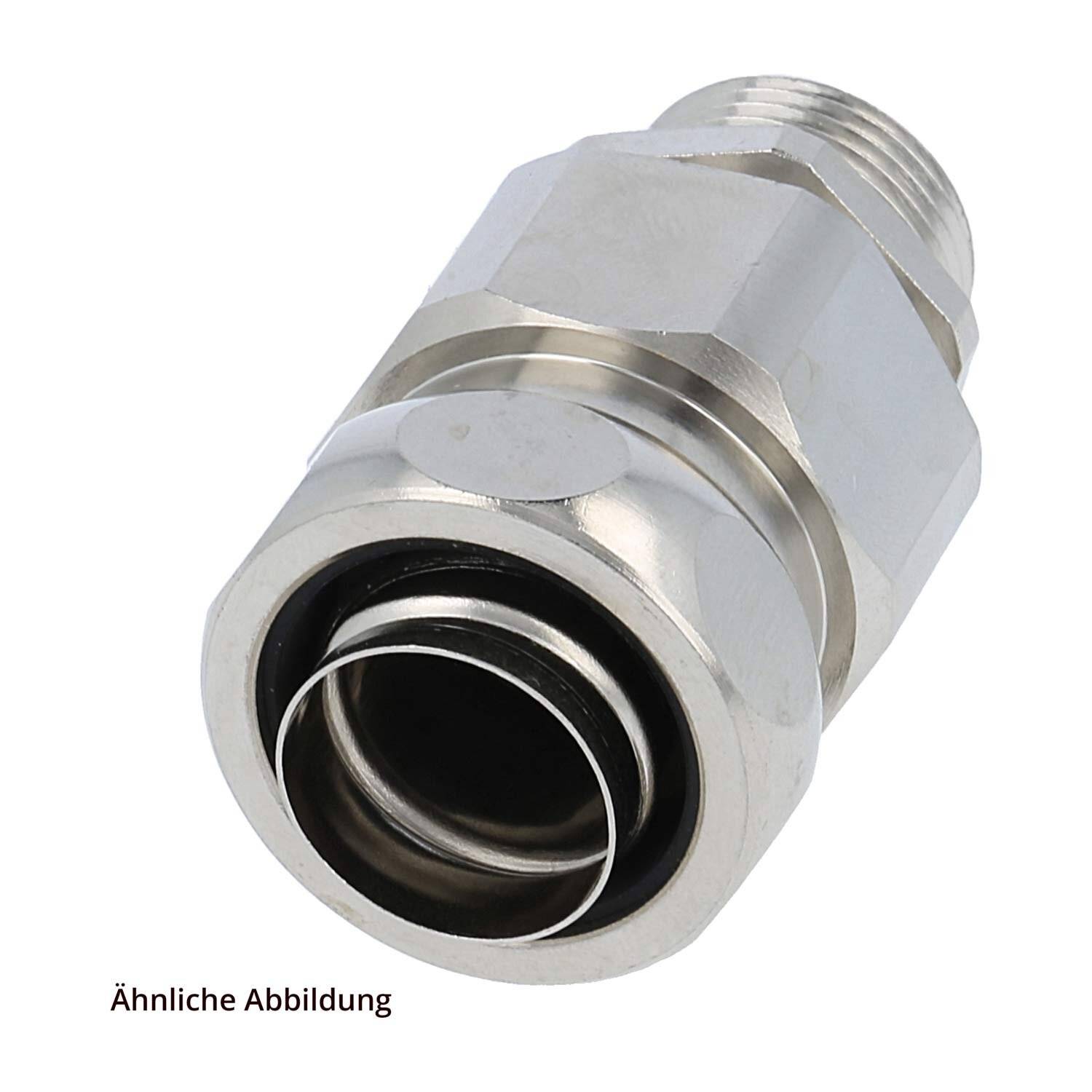 USZ-M Metallverschraubung gerade Gewinde M20x1,5 Schlauch-Außendurchmesser 21,0mm-0