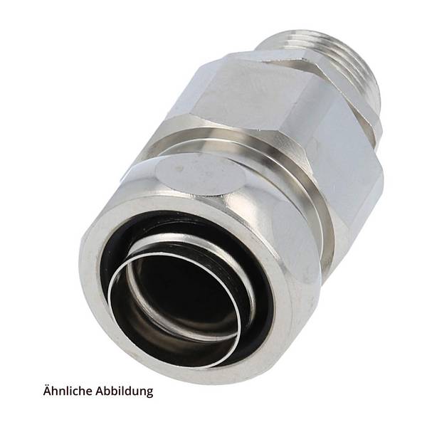 USZ-M Metallverschraubung gerade Gewinde M20x1,5 Schlauch-Außendurchmesser 21,0mm