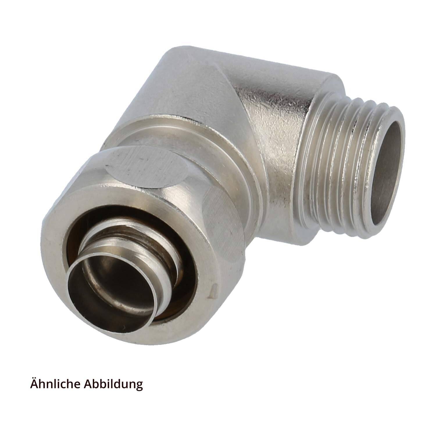 USW-M Metallverschraubung 90 Grad Winkel Gewinde M16x1,5 Schlauch-Außendurchmesser 14,0mm-0