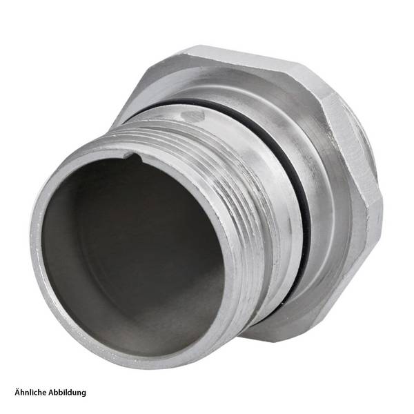 7425000000 Hummel M23 Signal Gerätesteckverbinder gerade Vorderwand Farbe silber - 1 Stück
