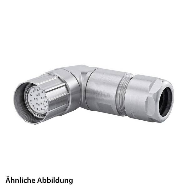 799912738K HUMMEL SET Kontakte M23 Signal Kabelsteckverbinder EMV, Löteinsatz gewinkelt Polzahl