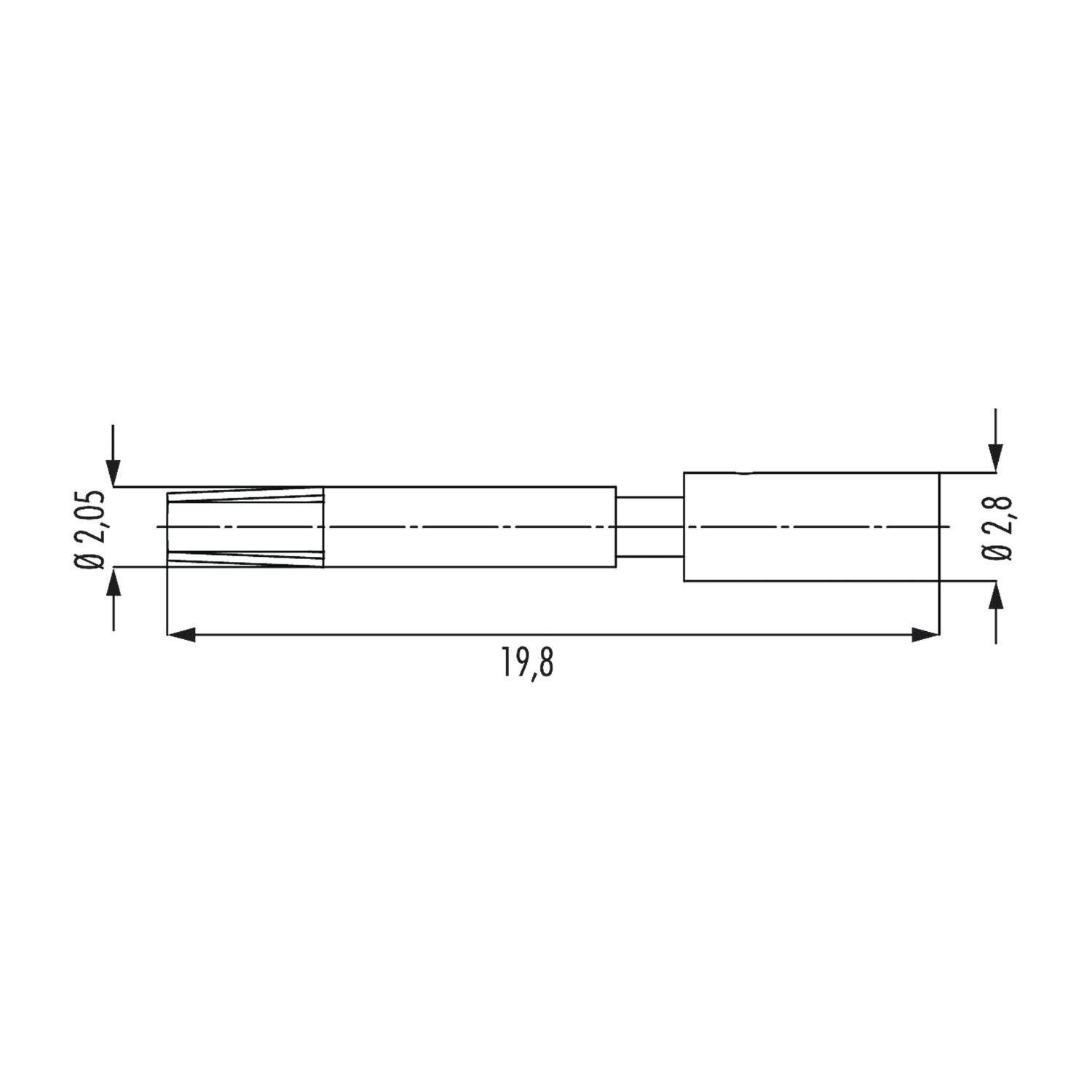 Symbolbild für A712-7010911542 Hummel M12 Power PE-Crimpkontakt Kontaktstift M 2,5mm² gold Werkstoff Messing