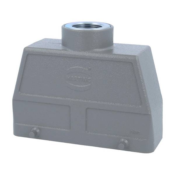 05300240461 Harting Han 24B Tüllengehäuse hoch, 1xM25 gerader Kabelabgang, 2 Bügel am Unterteil