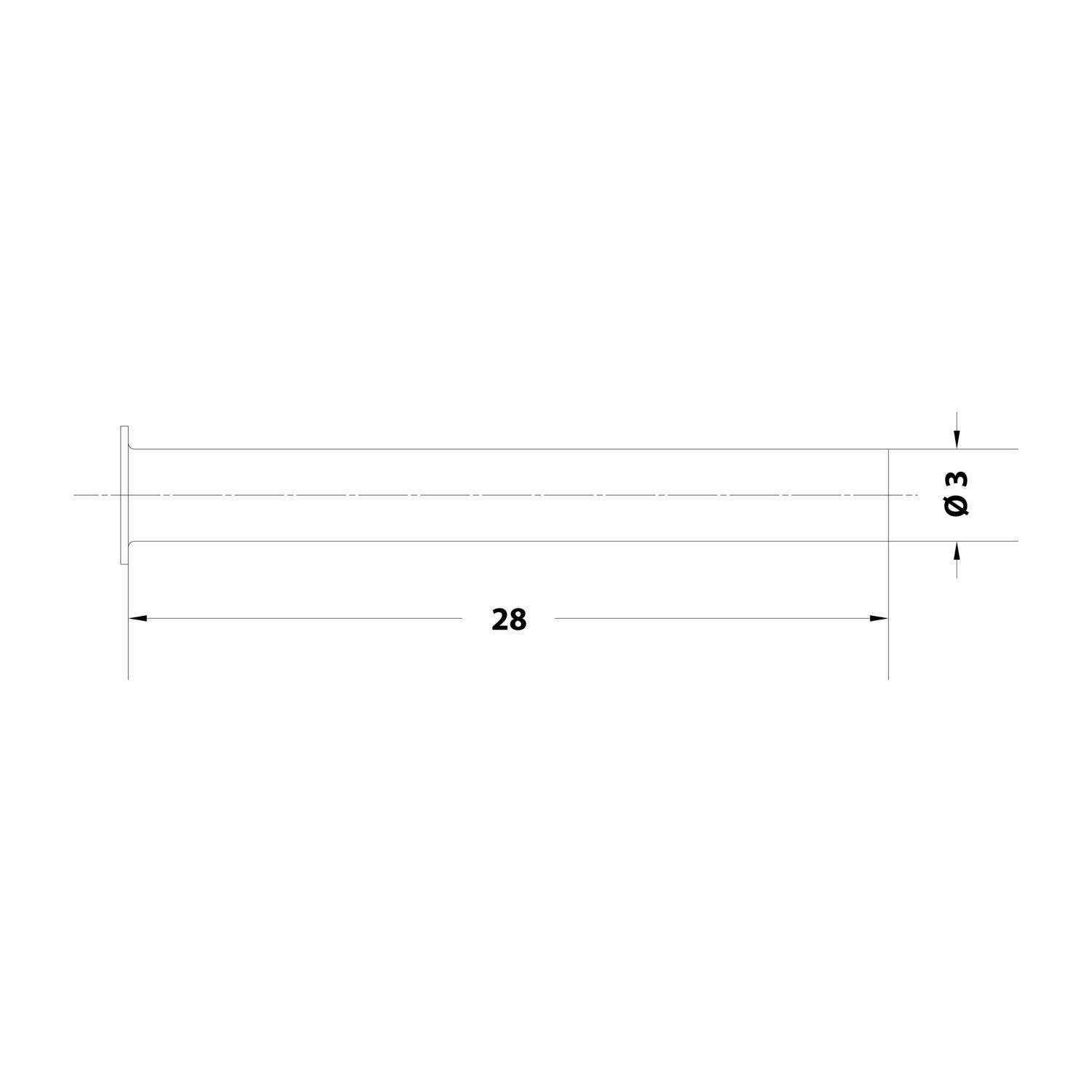 Symbolbild für HARTING Ersatzdruckhülse für Demontagewerkzeug für (119396) Querschnitt 0,14mm² - 2,5mm² / AWG26 - AWG14 - 1 Stück