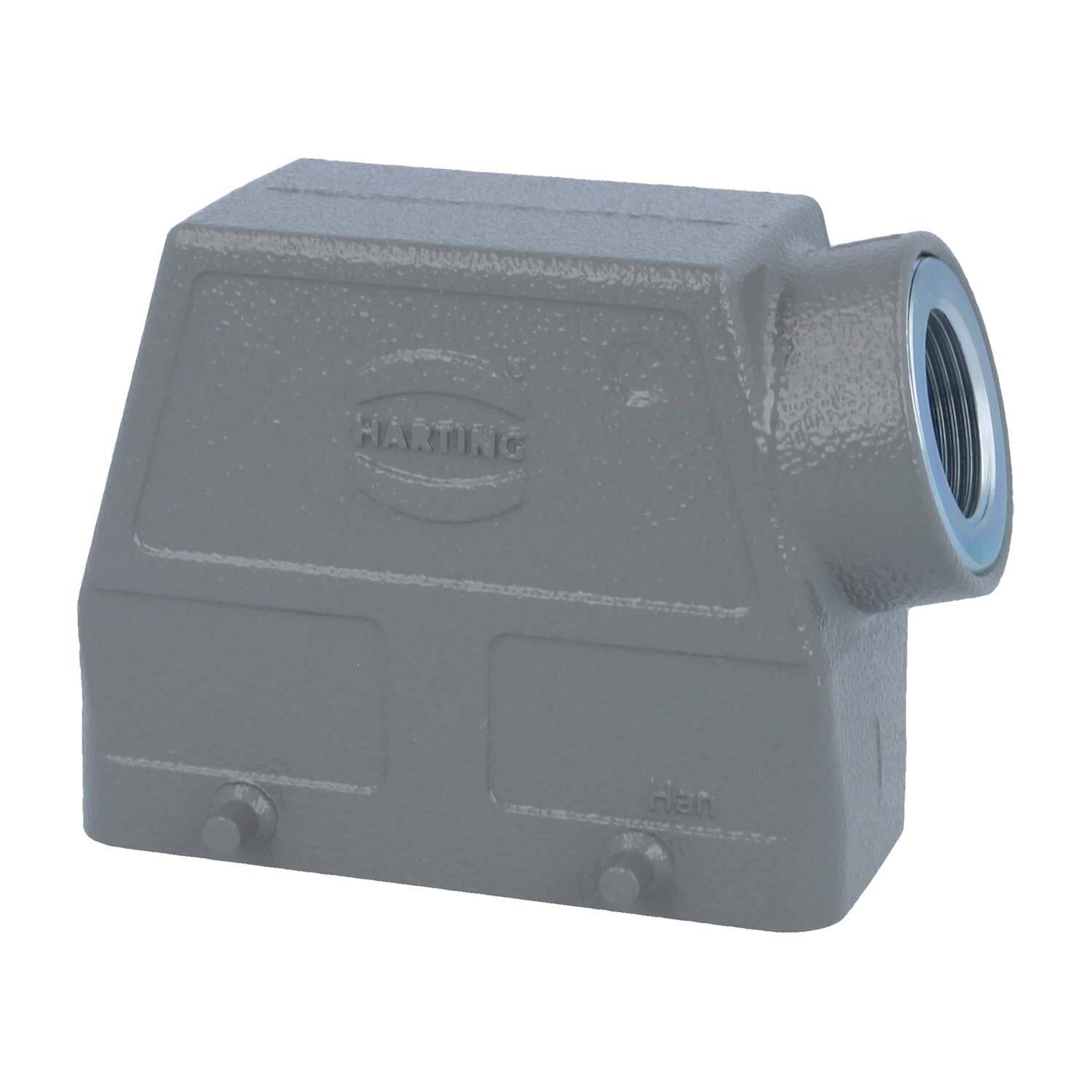 05300160560 Harting Han 16B Tüllengehäuse hoch, 1xM25 seitlicher Kabelabgang, 2 Bügel am-0