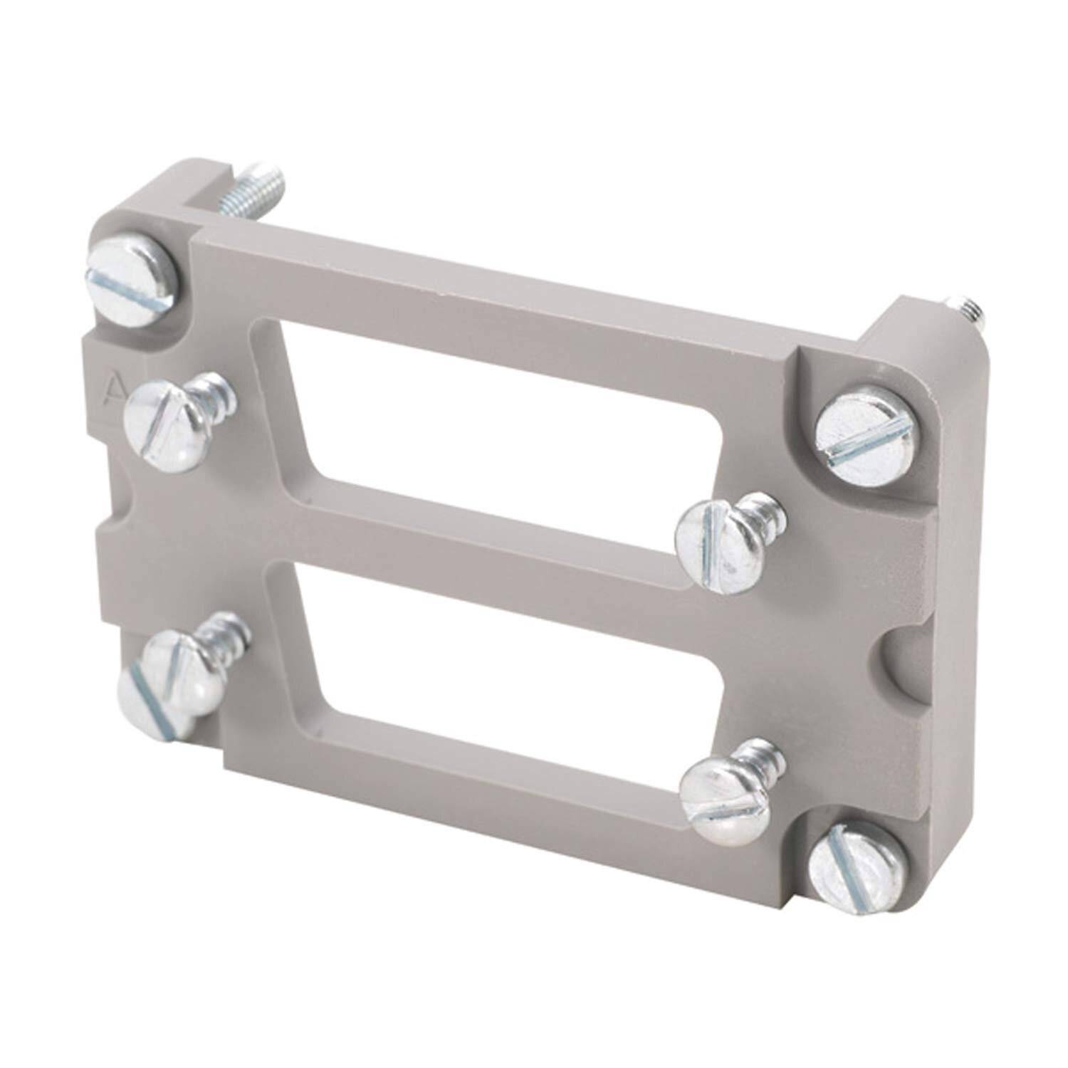 Adapterplatte Han 6B - 2x D-Sub 15 | HARTING | Serie 43 | Heavy Duty Connector-0