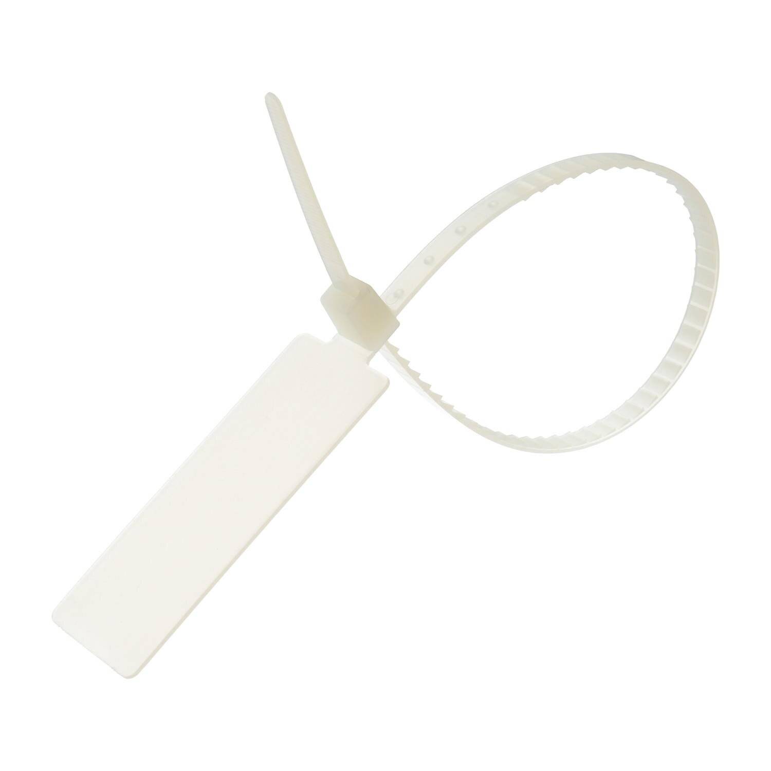 Sicherheitskabelbinder mit großem Beschriftungsfeld VPE 100 Stück Maße L/B/H 365,0mm x 7,0mm, Farbe natur - 1 Stück-0