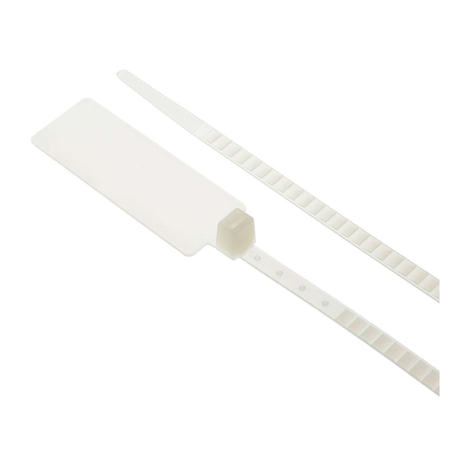 Preisbild für Sicherheitskabelbinder mit großem Beschriftungsfeld VPE 100 Stück Maße L/B/H 365,0mm x 7,0mm, Farbe natur - 1 Stück