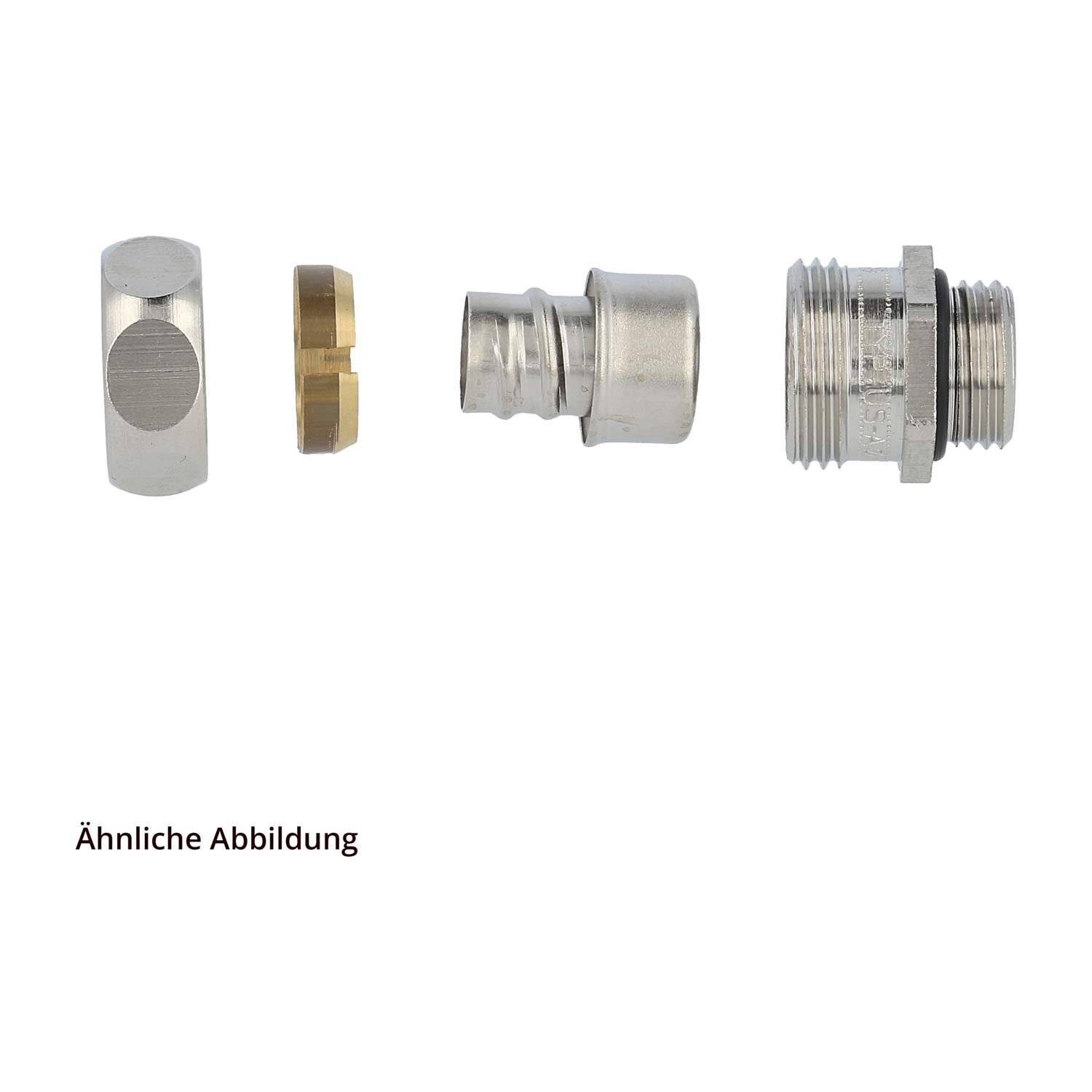 US-P Metallverschraubung gerade Gewinde PG9x1,41 Schlauch-Außendurchmesser 14,0mm-1