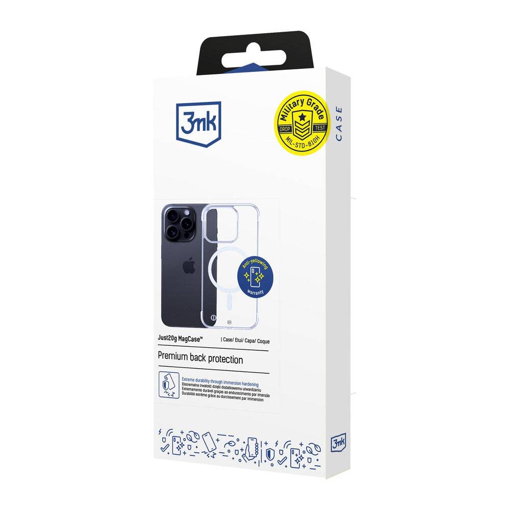 3mk Just20g MagCase iPhone 15 Pro Max - Transparent-2