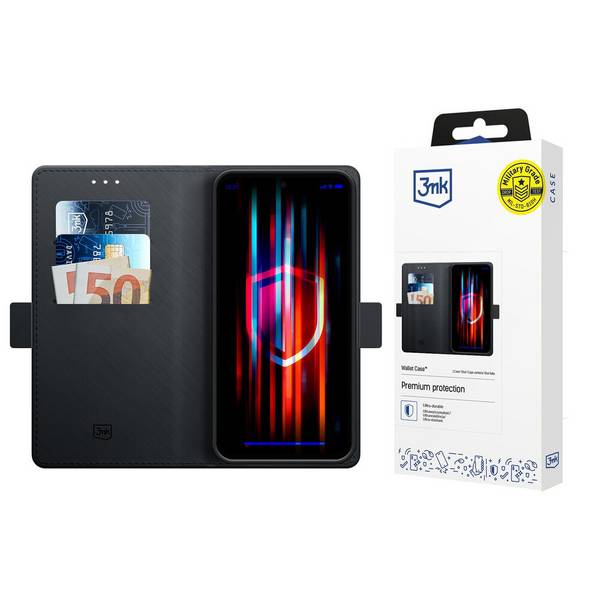 3mk Wallet Case iPhone 17 Pro Max - Schwarz