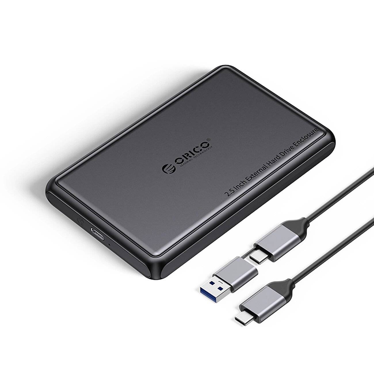 Orico DDL25-C3 2,5″ HDD/SSD USB-C 5Gb/s Festplattenlaufwerk - Schwarz-0