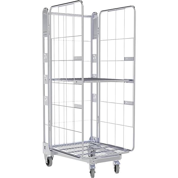 Rollbehälter 3-seitig Stahlrollplatte H 1875 mm 1 Etagenboden. ESB Engineering System Bau GmbH 84826749-0