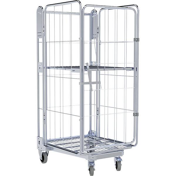Rollbehälter 4-seitig Stahlrollplatte H 1690 mm 1 Etagenboden. ESB Engineering System Bau GmbH 84825449