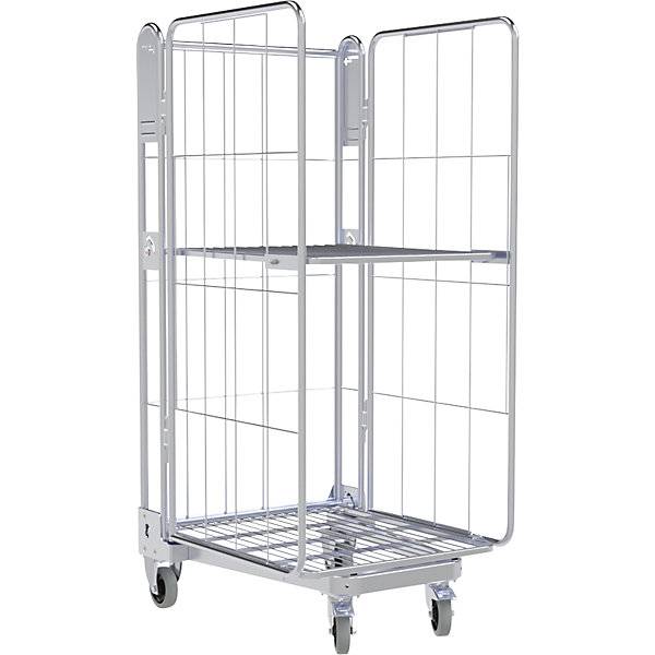 Rollbehälter 3-seitig Stahlrollplatte H 1690 mm 1 Etagenboden. ESB Engineering System Bau GmbH 84826349