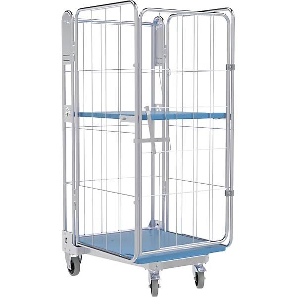 Rollbehälter 4-seitig Kunststoffrollplatte H 1690 mm 1 Etagenboden. ESB Engineering System Bau GmbH 84825549