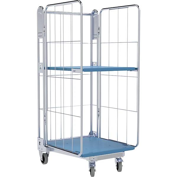 Rollbehälter 3-seitig Kunststoffrollplatte H 1690 mm 1 Etagenboden. ESB Engineering System Bau GmbH 84826449