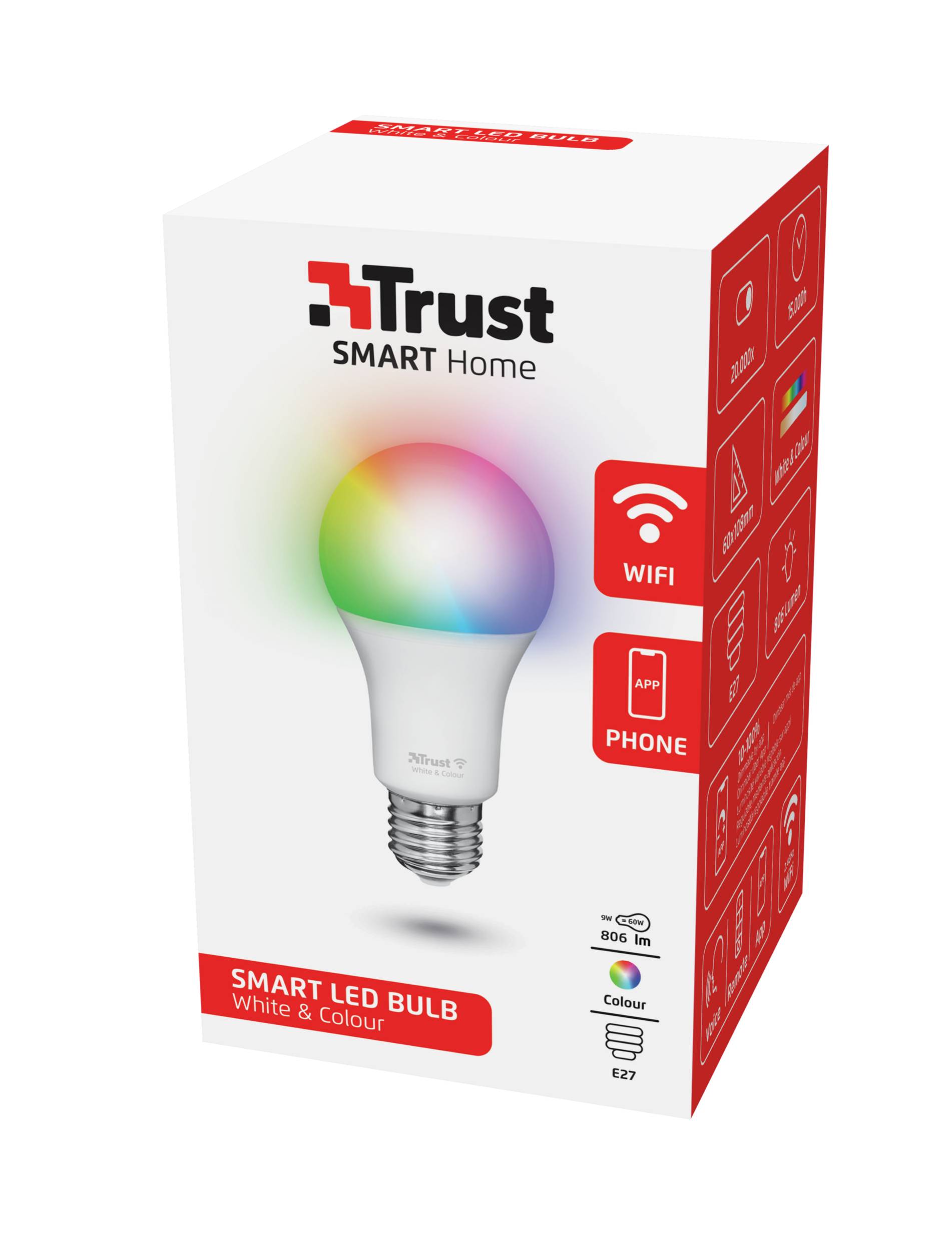 71281, Intelligentes Leuchtmittel, WLAN, Weiß, LED, E27, A-Form-4