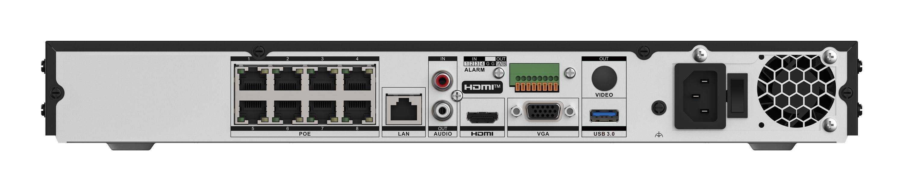 Hikvision I/VPro Series NVR with AcuSeek DS-7608NXI-I2/8P-3