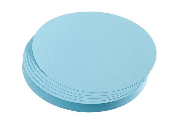 FRANKEN - Moderationskarte - Kreis - Durchmesser: 9,5 cm - Hellblau (Packung mit 500)-1
