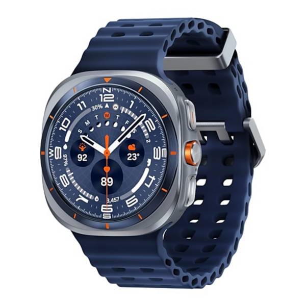 Samsung Galaxy Watch Ultra - 47 mm - Titanium Blue - intelligente Uhr mit Marineband - Gummi - Blau