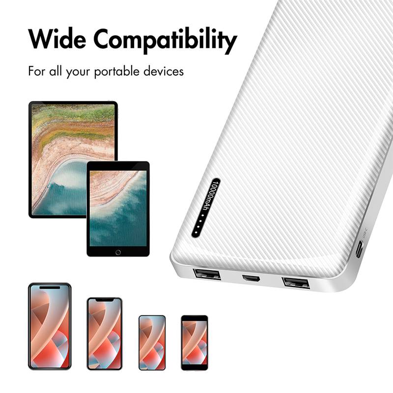 LogiLink PA0328WRF, 10000 mAh, 12 W, Weiß-2