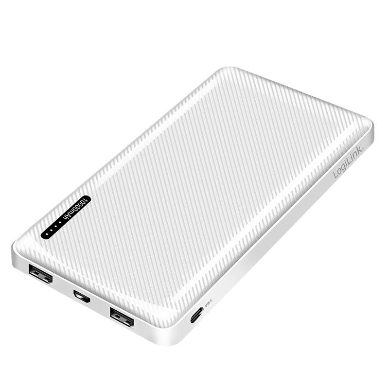 LogiLink PA0328WRF, 10000 mAh, 12 W, Weiß-3