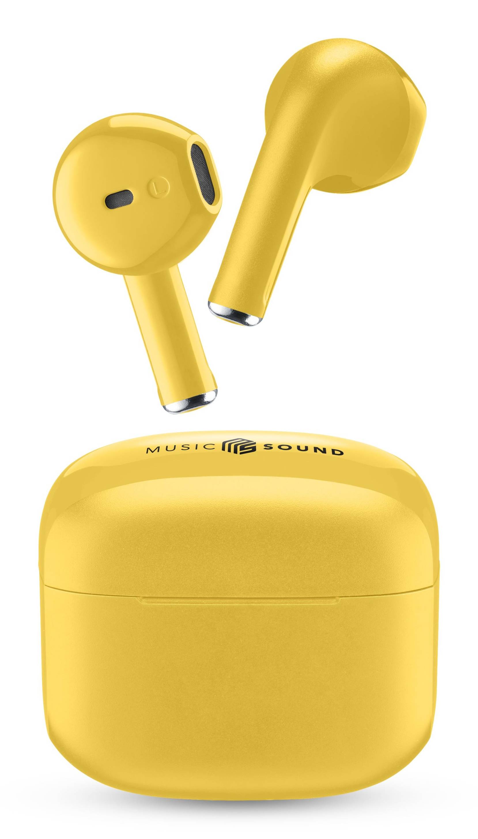 Cellularline Music Sound Swag, True Wireless Stereo (TWS), Anrufe/Musik, 66 g, Kopfhörer, Gelb-0