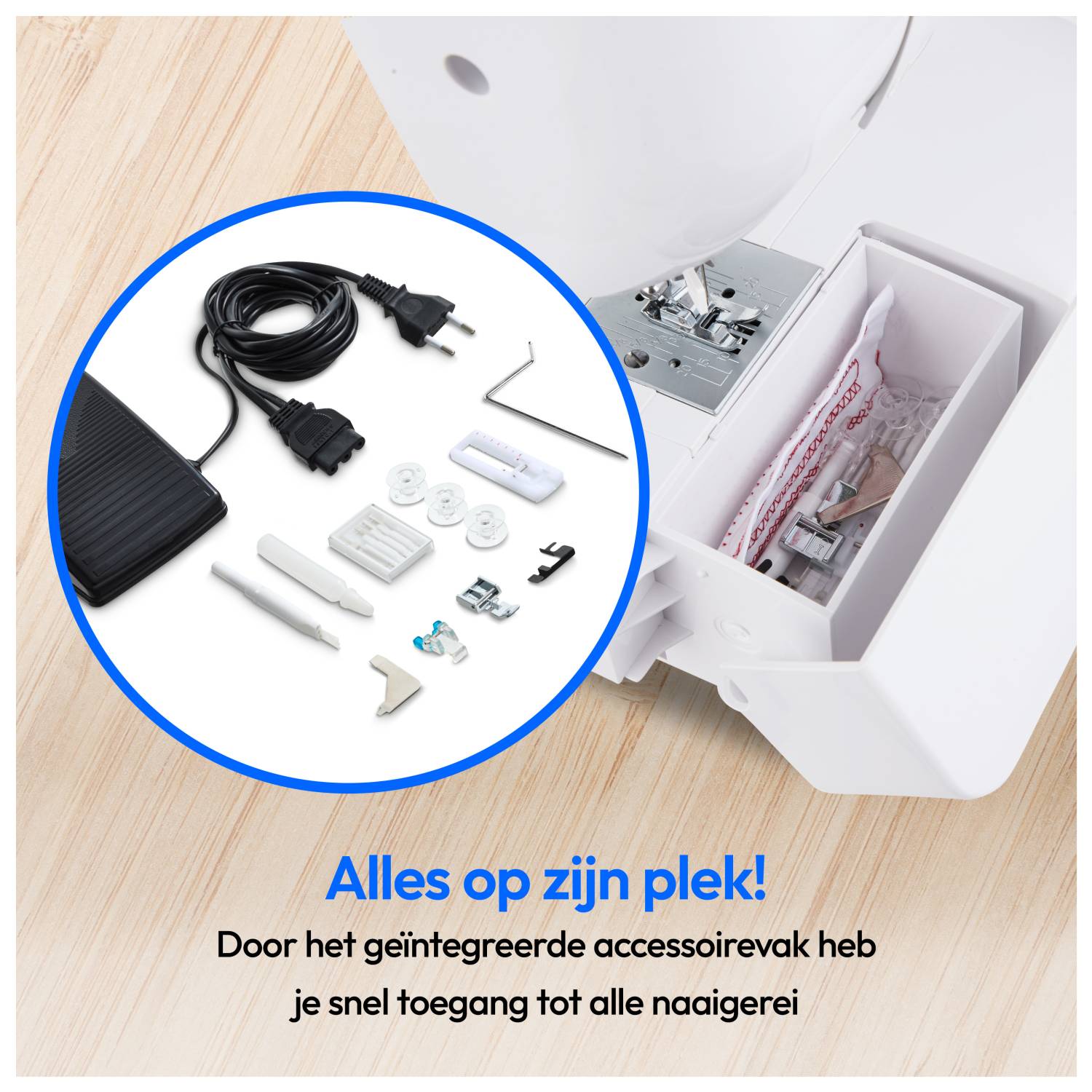MEDION - LIFE MD10689 Freiarm-Naehmaschine SM60 weiß-0